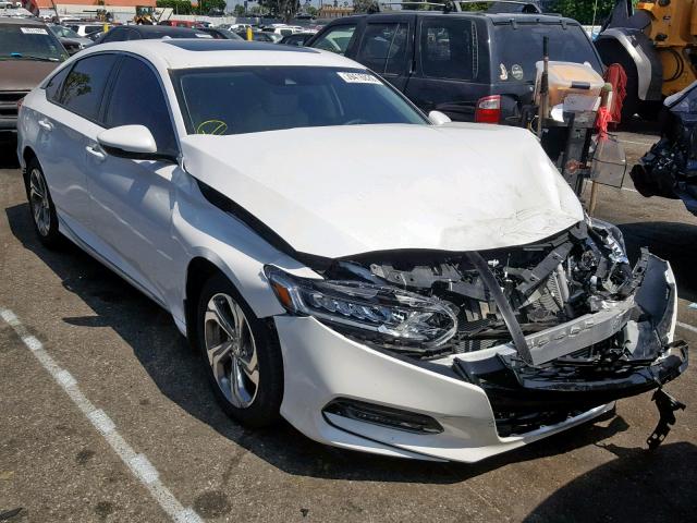 1HGCV1F50JA178284 - 2018 HONDA ACCORD EXL WHITE photo 1