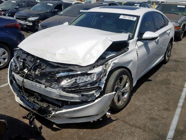 1HGCV1F50JA178284 - 2018 HONDA ACCORD EXL WHITE photo 2