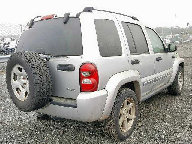 1J4GK58K36W199878 - 2006 JEEP LIBERTY LI SILVER photo 4