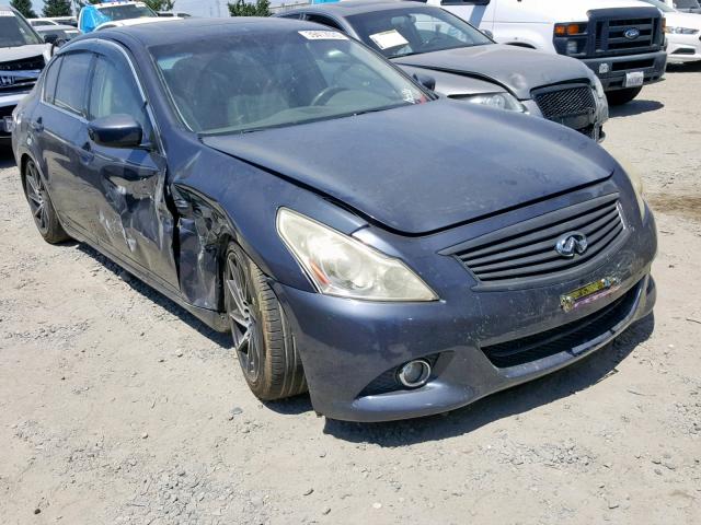 JN1CV6AP7AM200710 - 2010 INFINITI G37 BASE BLUE photo 1