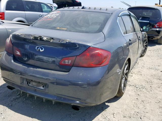 JN1CV6AP7AM200710 - 2010 INFINITI G37 BASE BLUE photo 4