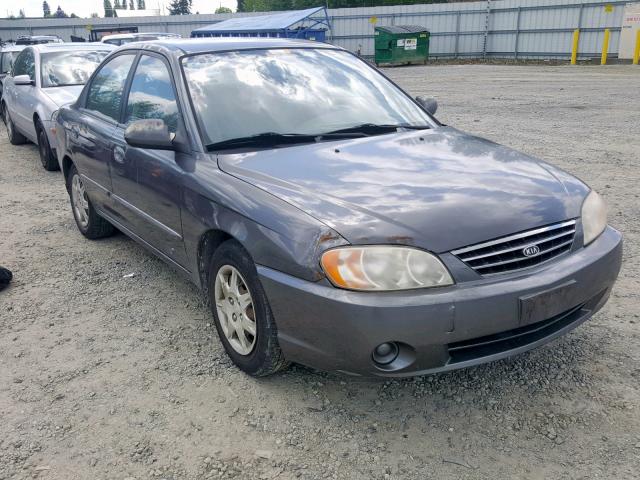 KNAFB121945304126 - 2004 KIA SPECTRA BA GRAY photo 1