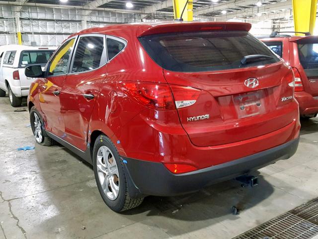 KM8JT3ABXBU247630 - 2011 HYUNDAI TUCSON GL RED photo 3