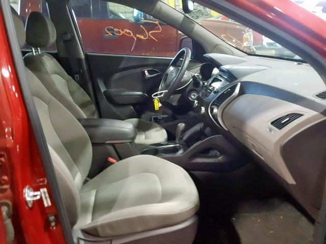 KM8JT3ABXBU247630 - 2011 HYUNDAI TUCSON GL RED photo 5