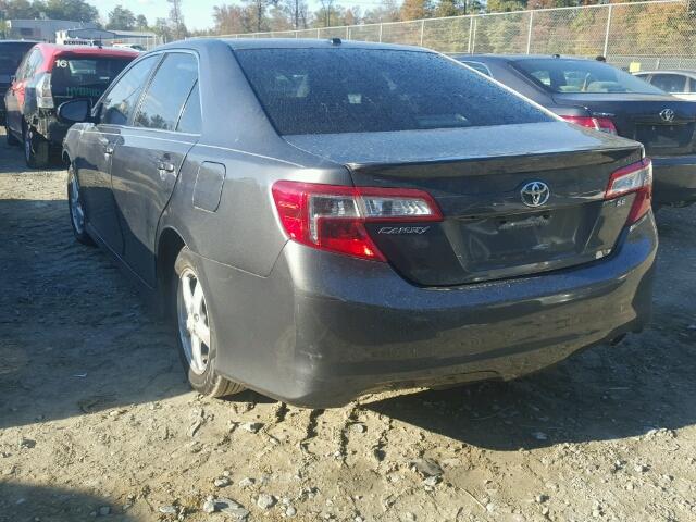 4T1BF1FK4CU043187 - 2012 TOYOTA CAMRY/SE/L GRAY photo 3