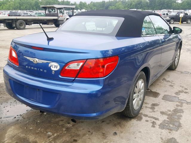 1C3BC4EB2AN187137 - 2010 CHRYSLER SEBRING LX BLUE photo 4