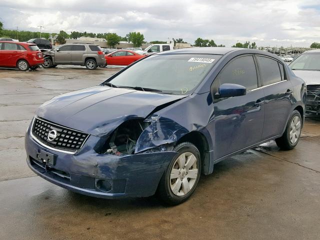 3N1AB61EX8L660947 - 2008 NISSAN SENTRA 2.0 BLUE photo 2