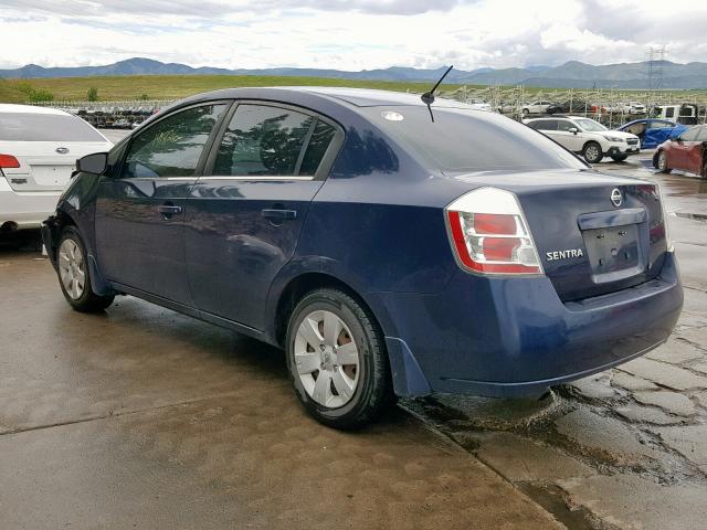 3N1AB61EX8L660947 - 2008 NISSAN SENTRA 2.0 BLUE photo 3