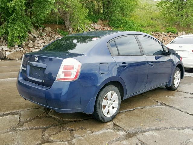 3N1AB61EX8L660947 - 2008 NISSAN SENTRA 2.0 BLUE photo 4