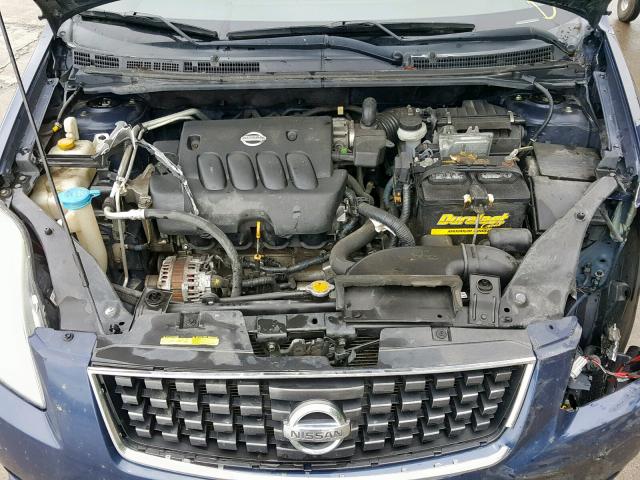 3N1AB61EX8L660947 - 2008 NISSAN SENTRA 2.0 BLUE photo 7