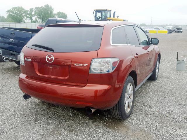 JM3ER293970145771 - 2007 MAZDA CX-7 MAROON photo 4