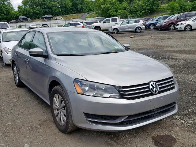 1VWAS7A38EC105033 - 2014 VOLKSWAGEN PASSAT S SILVER photo 1