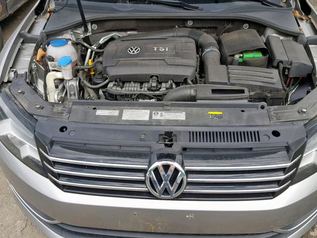 1VWAS7A38EC105033 - 2014 VOLKSWAGEN PASSAT S SILVER photo 7