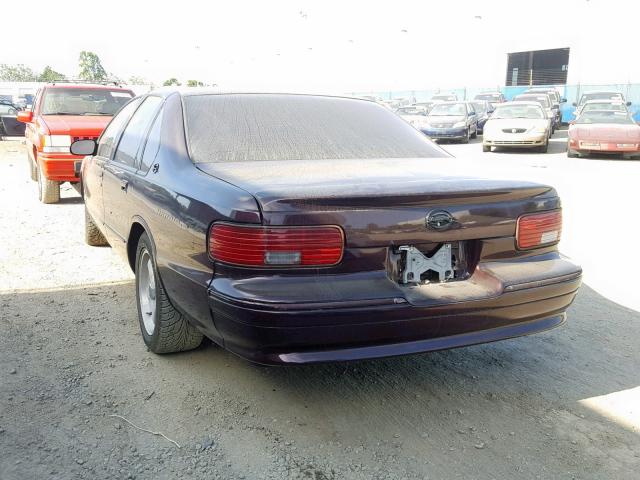 1G1BL52P7SR157605 - 1995 CHEVROLET CAPRICE / BLACK photo 3