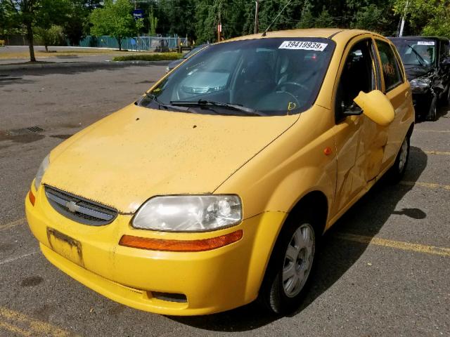 KL1TJ62674B244583 - 2004 CHEVROLET AVEO LS YELLOW photo 2