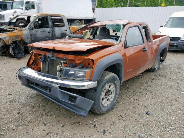 1GCDT198448177861 - 2004 CHEVROLET COLORADO ORANGE photo 2