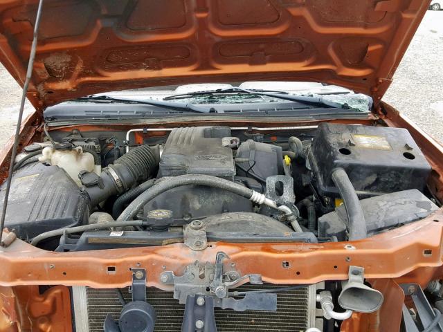 1GCDT198448177861 - 2004 CHEVROLET COLORADO ORANGE photo 7