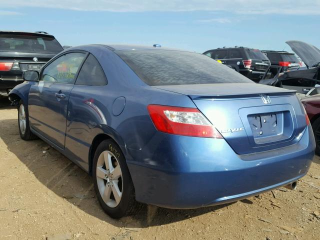 2HGFG12918H546659 - 2008 HONDA CIVIC EXL BLUE photo 3