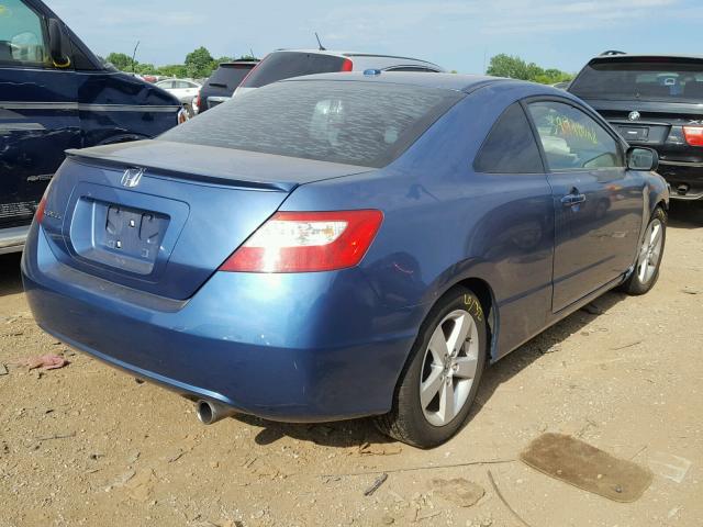 2HGFG12918H546659 - 2008 HONDA CIVIC EXL BLUE photo 4