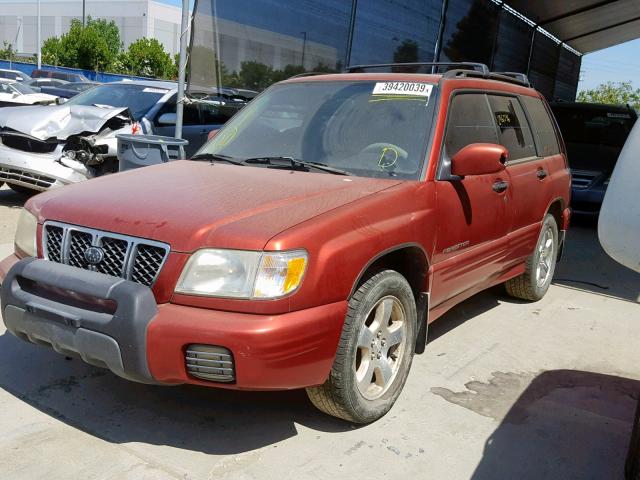 JF1SF65681H704169 - 2001 SUBARU FORESTER S RED photo 2