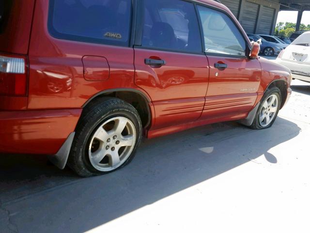 JF1SF65681H704169 - 2001 SUBARU FORESTER S RED photo 9