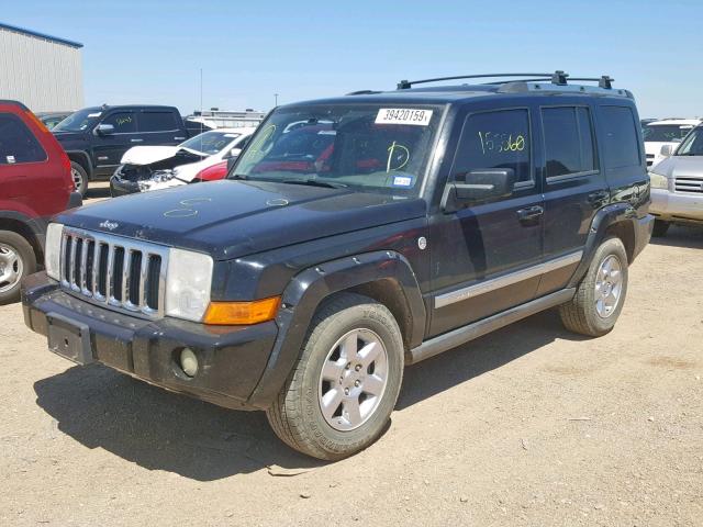 1J8HG58237C536850 - 2007 JEEP COMMANDER BLACK photo 2