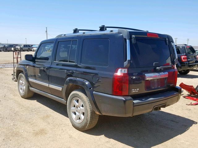 1J8HG58237C536850 - 2007 JEEP COMMANDER BLACK photo 3