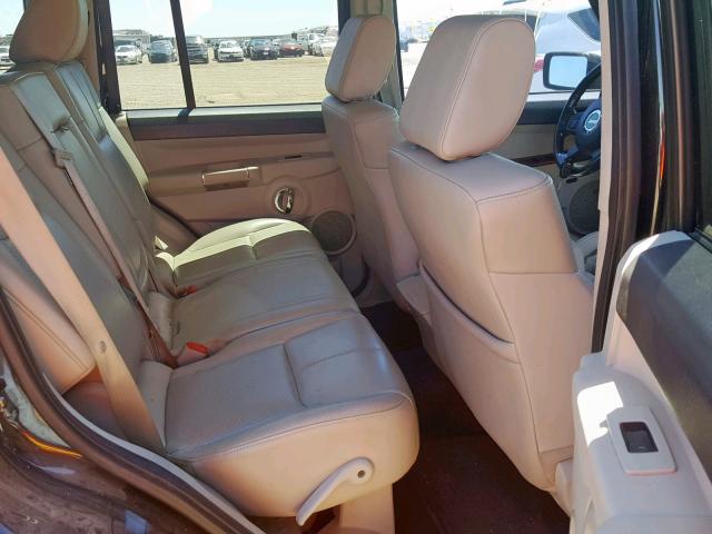 1J8HG58237C536850 - 2007 JEEP COMMANDER BLACK photo 6