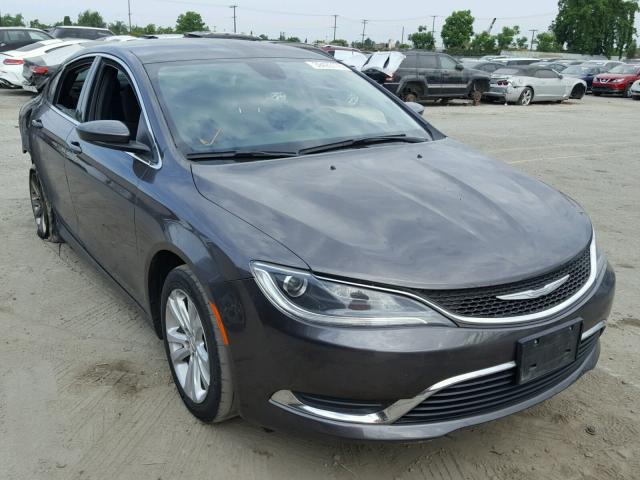 1C3CCCAB3FN576204 - 2015 CHRYSLER 200 LIMITE GRAY photo 1