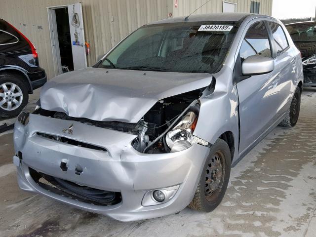 ML32A3HJ4EH016315 - 2014 MITSUBISHI MIRAGE DE SILVER photo 2