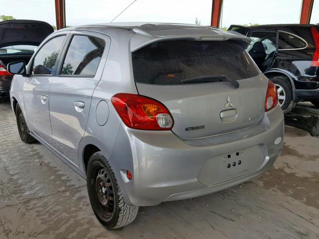 ML32A3HJ4EH016315 - 2014 MITSUBISHI MIRAGE DE SILVER photo 3