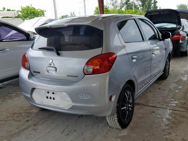 ML32A3HJ4EH016315 - 2014 MITSUBISHI MIRAGE DE SILVER photo 4