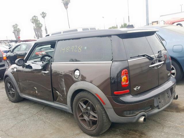 WMWMM33539TP91146 - 2009 MINI COOPER S C BROWN photo 3