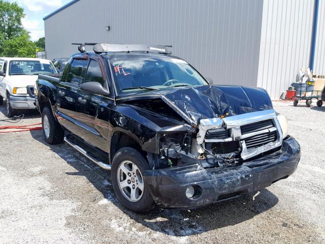 1D7HE48K26S556928 - 2006 DODGE DAKOTA QUA BLACK photo 1