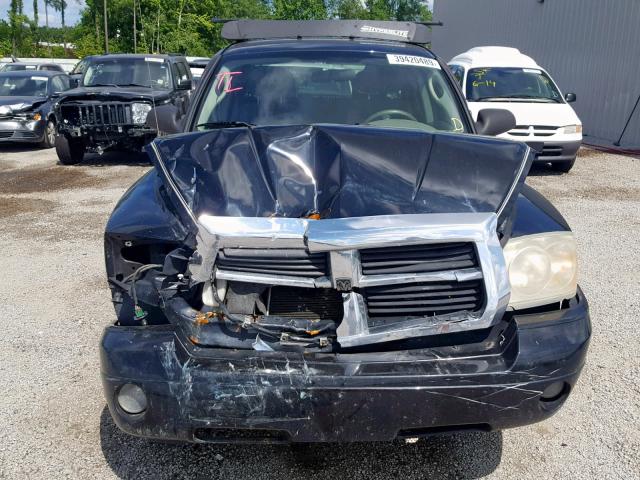 1D7HE48K26S556928 - 2006 DODGE DAKOTA QUA BLACK photo 9