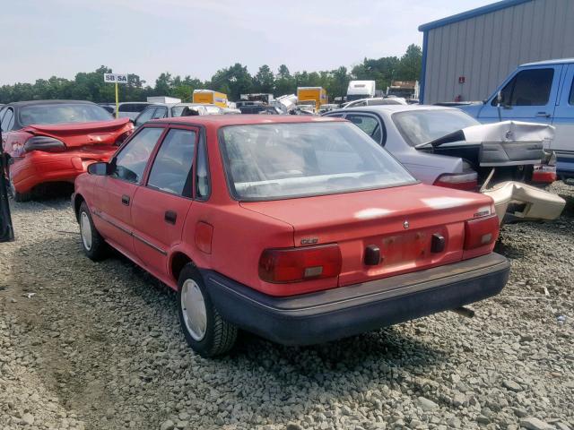 1Y1SK5465NZ066458 - 1992 GEO PRIZM RED photo 3