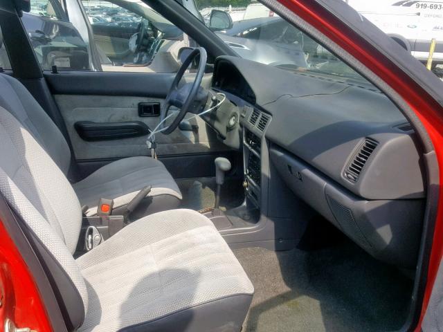 1Y1SK5465NZ066458 - 1992 GEO PRIZM RED photo 5