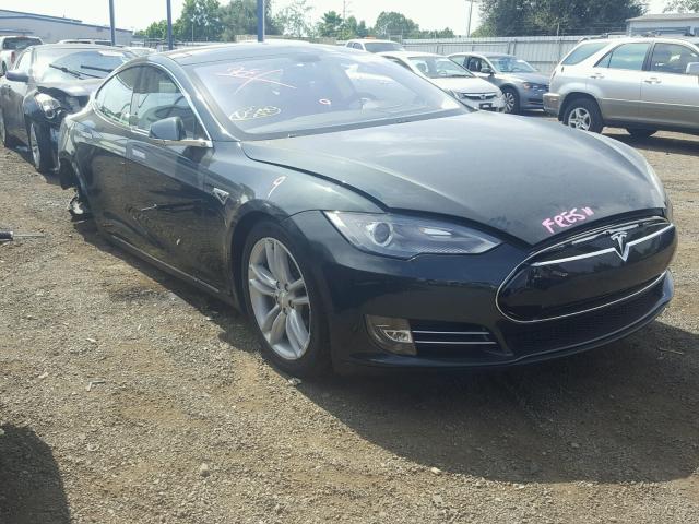 5YJSA1H14EFP49448 - 2014 TESLA MODEL S GREEN photo 1