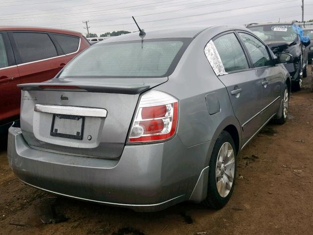 3N1AB6AP8BL649938 - 2011 NISSAN SENTRA 2.0 SILVER photo 4