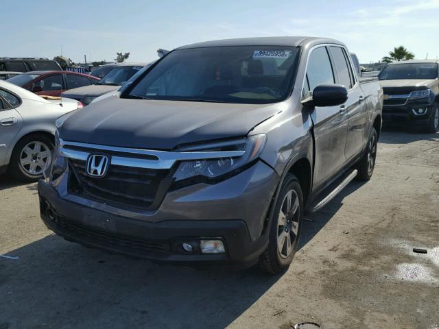 5FPYK3F64HB012926 - 2017 HONDA RIDGELINE GRAY photo 2