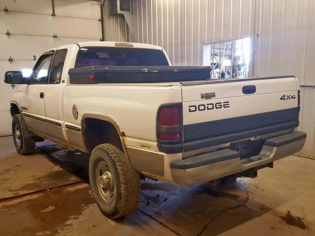 1B7KF23Z2XJ613884 - 1999 DODGE RAM 2500 WHITE photo 3