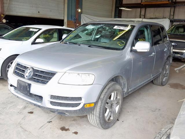 WVGMM77L56D004802 - 2006 VOLKSWAGEN TOUAREG 4. SILVER photo 2