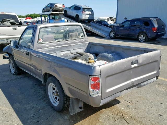 4TARN81A1PZ070378 - 1993 TOYOTA PICKUP 1/2 GRAY photo 3