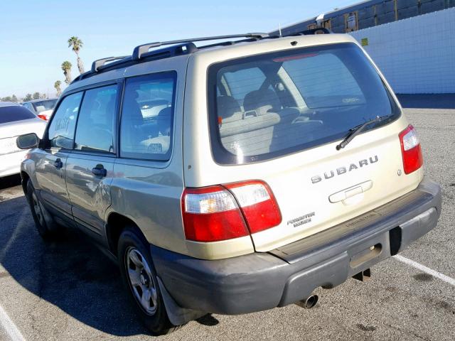 JF1SF63562H758971 - 2002 SUBARU FORESTER L GOLD photo 3