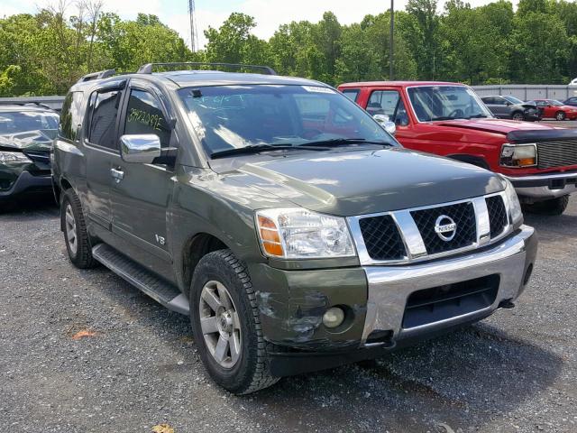 5N1AA08B95N732530 - 2005 NISSAN ARMADA SE GREEN photo 1