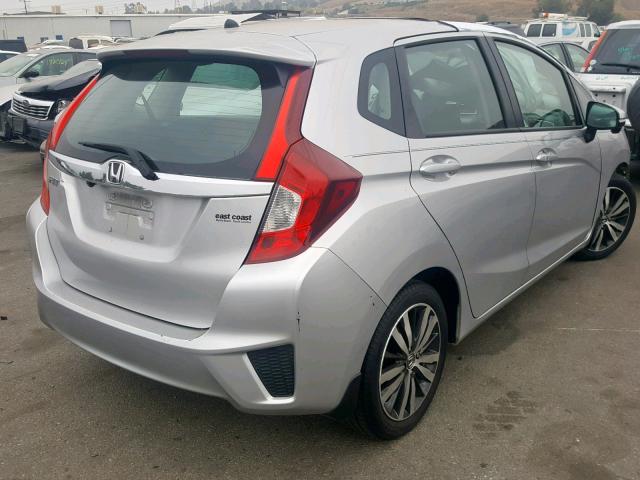 3HGGK5H85FM753062 - 2015 HONDA FIT EX SILVER photo 4