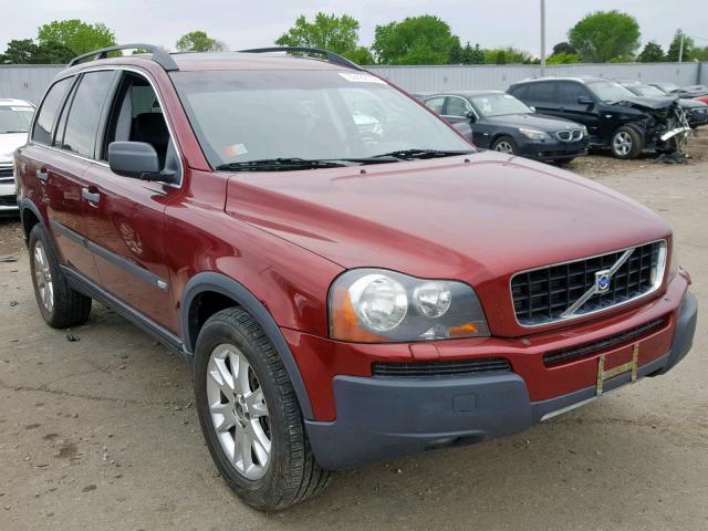 YV1CZ91H641037446 - 2004 VOLVO XC90 T6 BURGUNDY photo 1