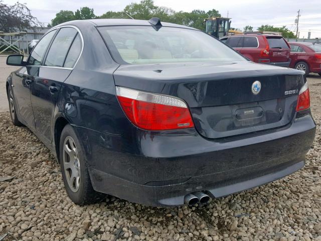 WBANA53544B172336 - 2004 BMW 525 I BLACK photo 3