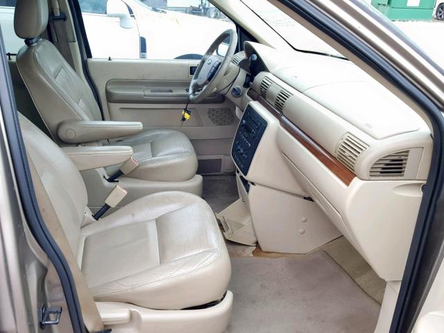 2FMZA52235BA06683 - 2005 FORD FREESTAR S BEIGE photo 5