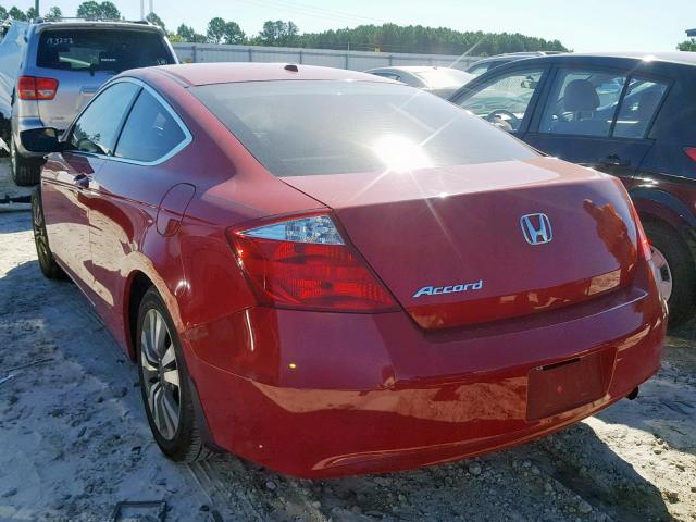 1HGCS12858A011941 - 2008 HONDA ACCORD EXL RED photo 3